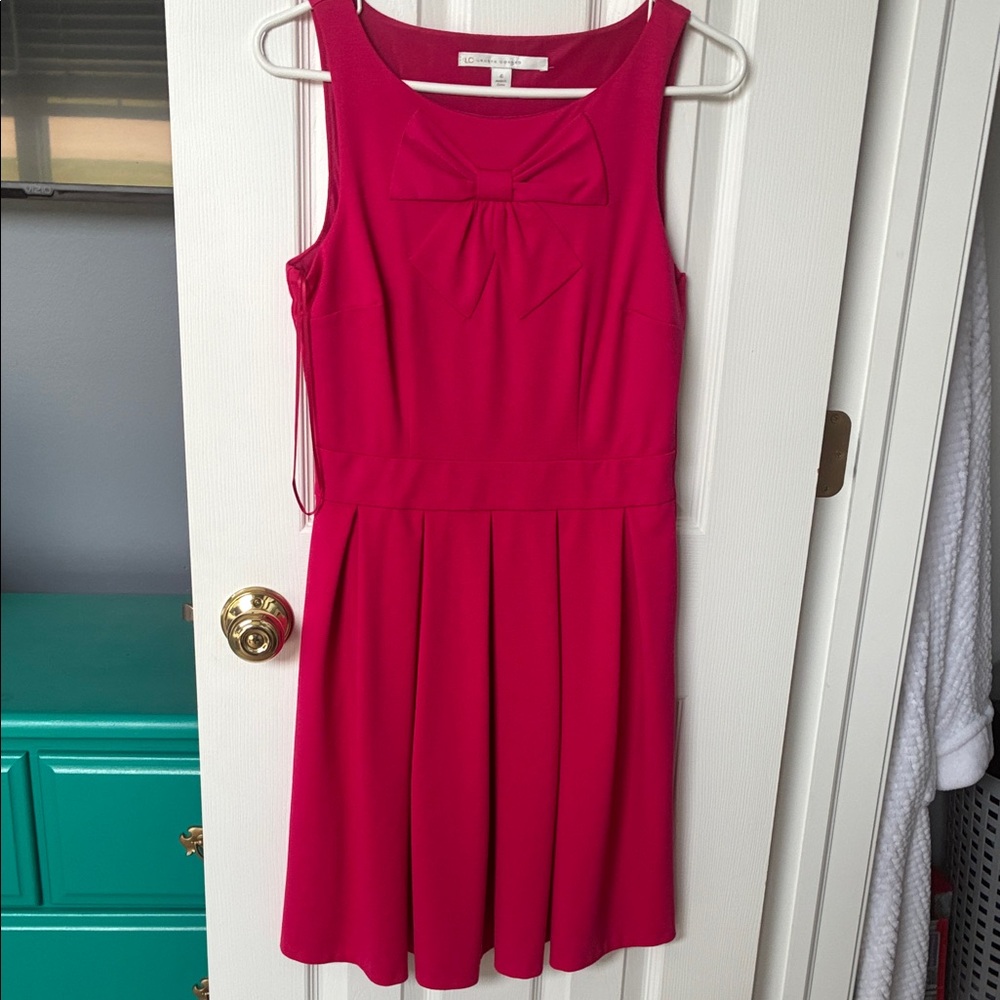 Elegant Pink Sleeveless Dress